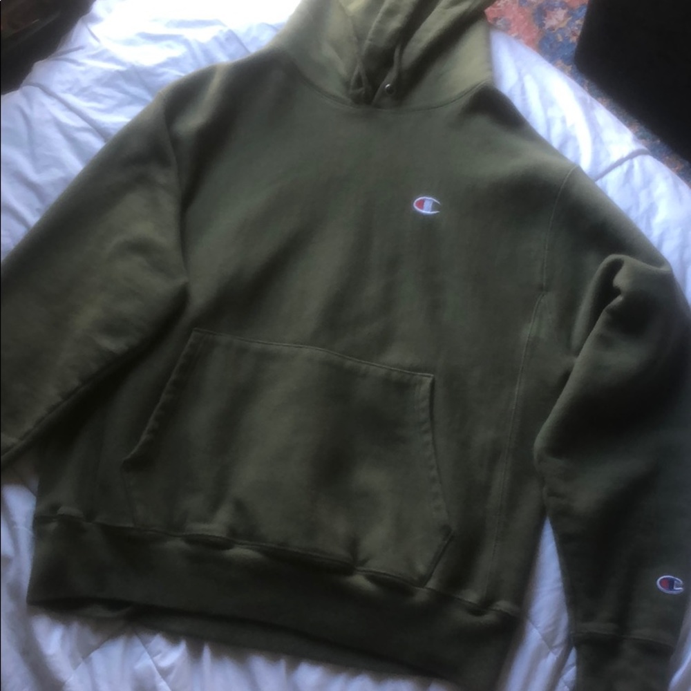 Champion Classic Logo Patch Hoodie